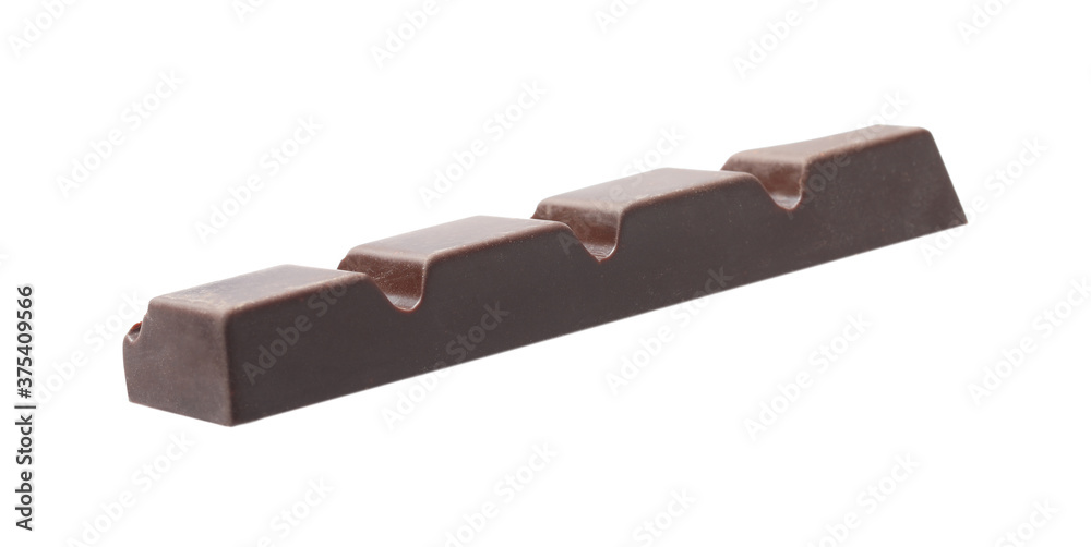 Piece of delicious dark chocolate isolated on white Piece of delicious dark chocolate isolated on white