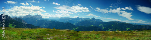 Panoramic view from Plan de Corones on a summer day, Dolomites, Unesco, Sudtirol, Trentino Alto Adige, Italy © Alessio Russo
