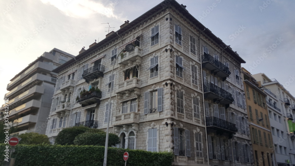 old building in nice, france