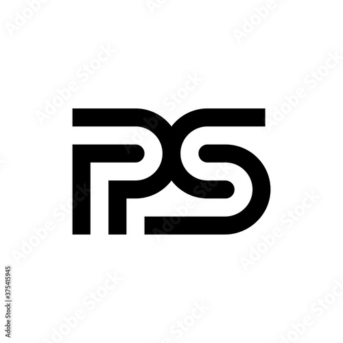 Letter PS logo template