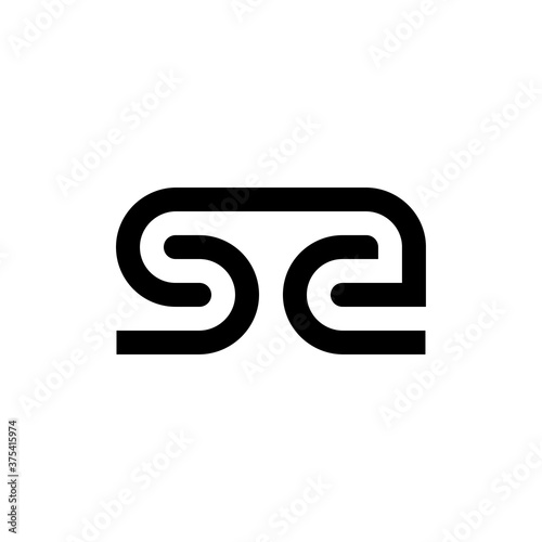 Letter SA logo template