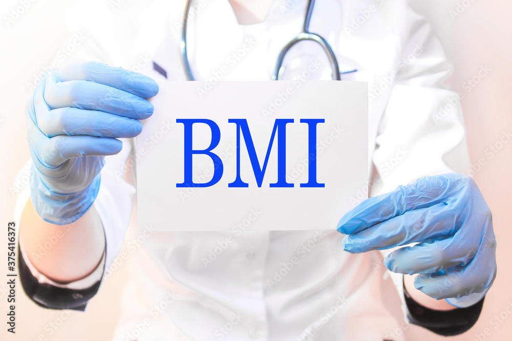 The doctor holds a card with the inscription, medical concept The doctor holds a card with the inscription, medical concept