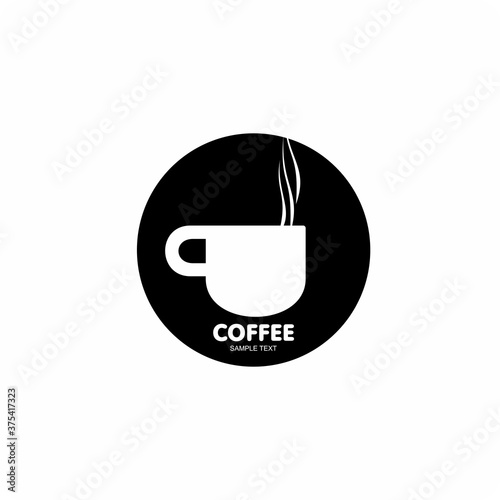 Coffee cup logo design . coffee shop labels.