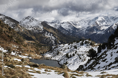 Natural landscape located in Ordino, Andorra.