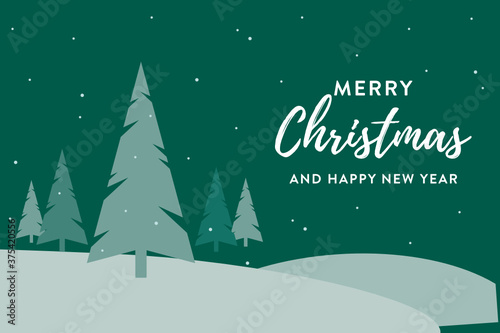 Merry Christmas and Happy New Year Greeting Card  Holiday Card  Graphic Layout Template  Digital Print  Vector Illustration Background