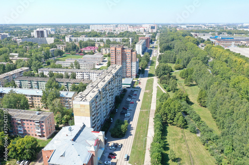 Panorama of the Kirovsky district, the city of Novosibirsk