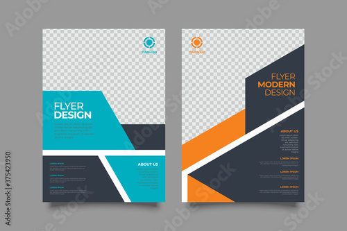 Template vector design for Brochure, Annual Report, Magazine, Poster, Corporate Presentation, Portfolio, Flyer, layout modern size A4. Vector illustration