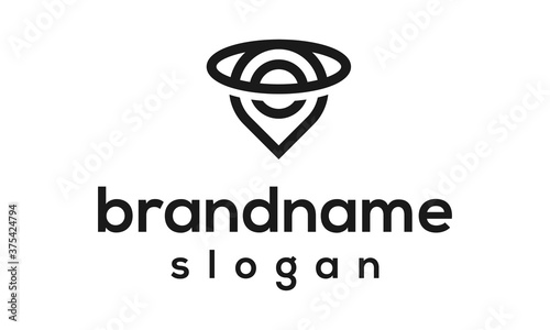 Free Download Modern pin map logo design vector - GFXLoad