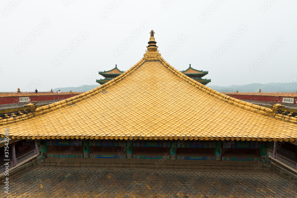 Tibetan hall in landscape architecture of an ancient temple, Chengde, Mountain Resort, north china Tibetan hall in landscape architecture of an ancient temple, Chengde, Mountain Resort, north china