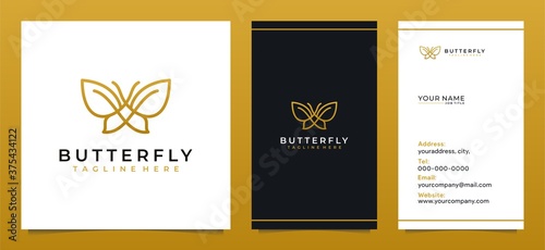 butterfly logo for spa salon skincare and beauty product	