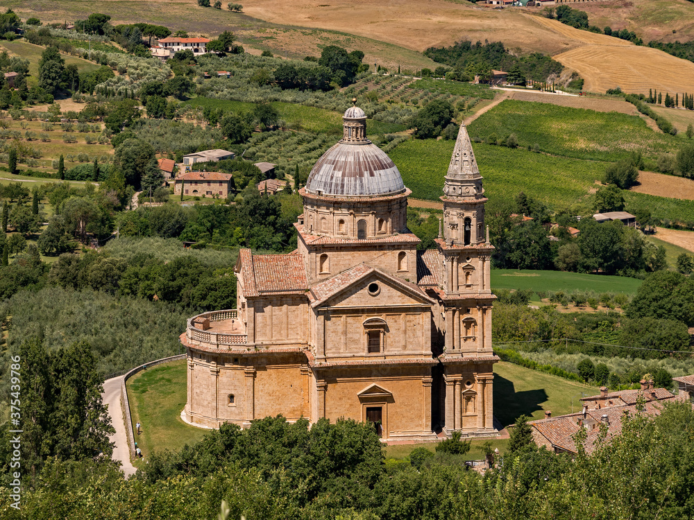 Die Kirche Madonna di San Biagio in Montepulciano in der Toskana in Italien