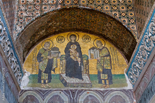Vászonkép Mosaics of Hagia Sophia in Istanbul, Turkey.