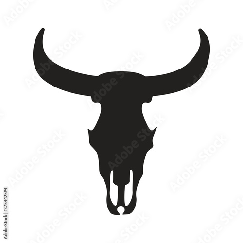 Bufflo scull vector.