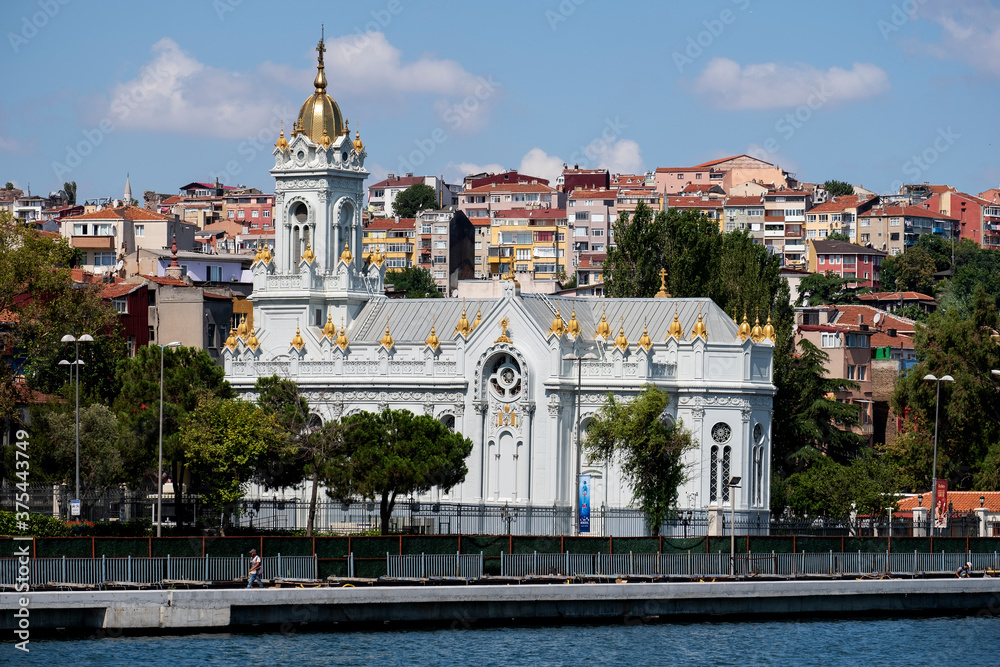 Naklejka premium Bulgarian St Stephen Church in Balat, Istanbul -Turkey