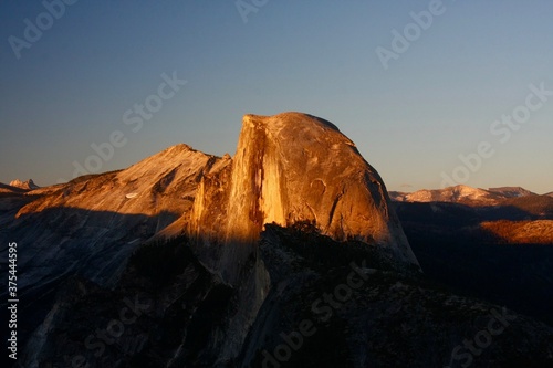 sunset in the Yosemite