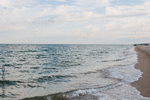 sea beach with clear water and sky