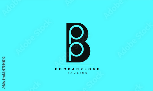 Alphabet letters Initials Monogram logo  BPP,BP,B and P photo