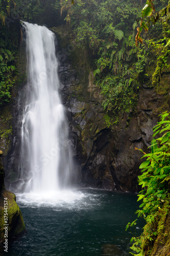 Magia Blanca waterfall in rainforest at La Paz Waterfall Gardens Costa Rica