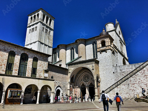 The church in Assisi in Italy