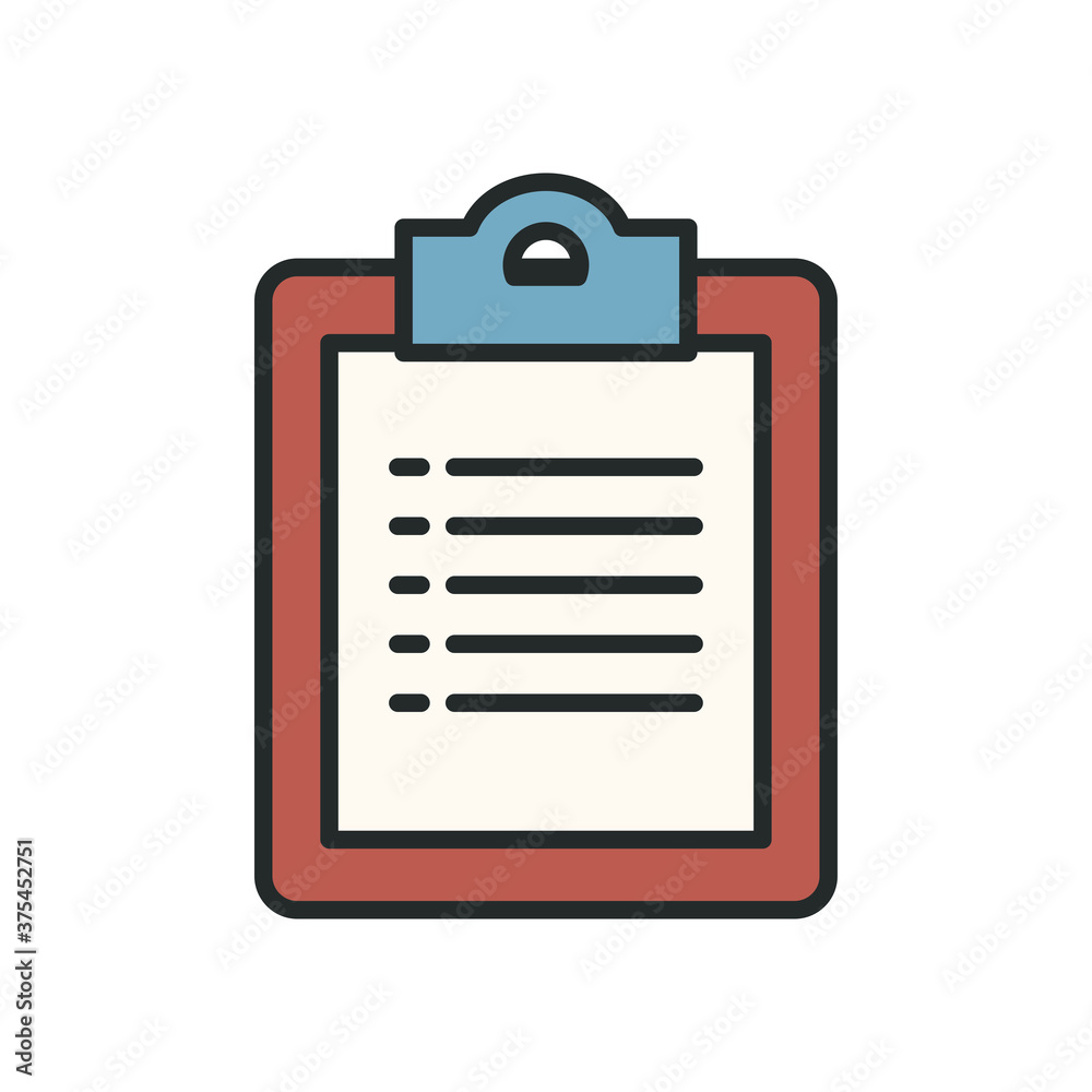 Isolated document line and fill style icon vector design Isolated document line and fill style icon vector design