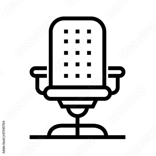 Modern vector office chair graphic