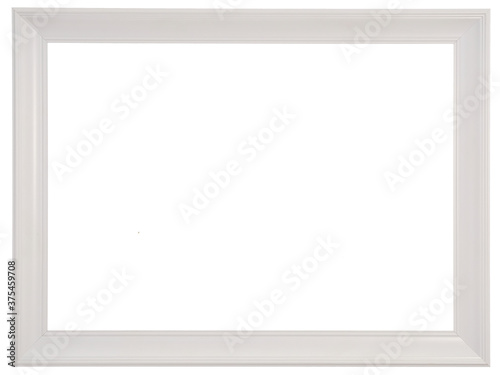 White frame on white background