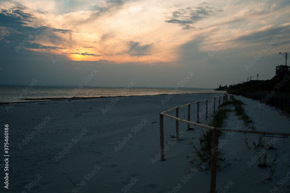 Plaża zatoka pucka, zachód