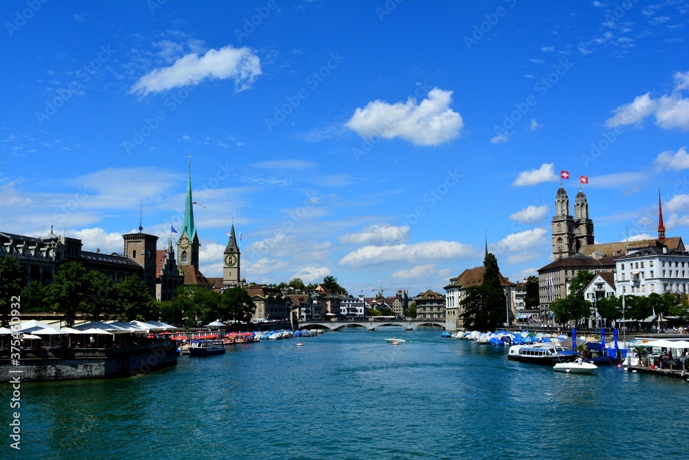 View of Zurich river