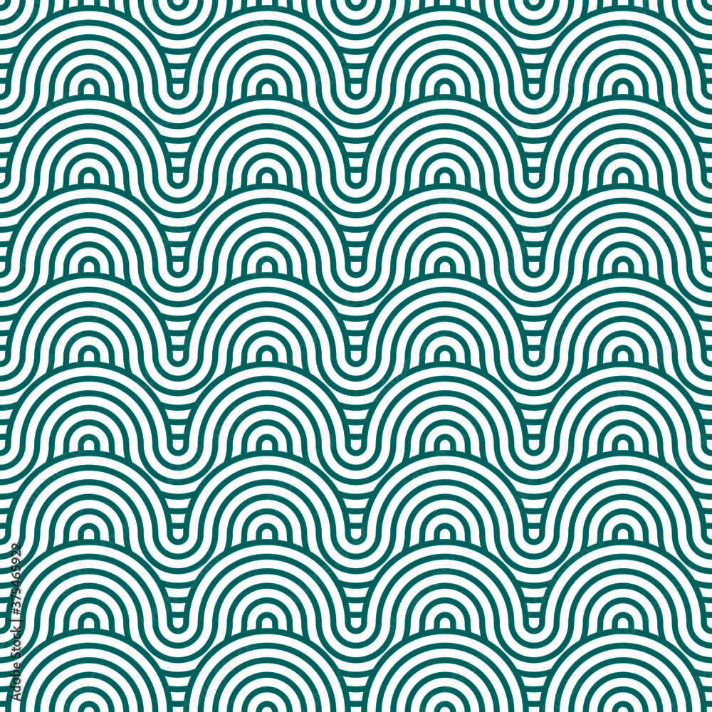 Geometric seamless pattern with circles 