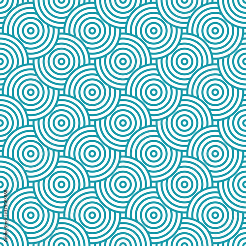 Geometric seamless pattern with circles 