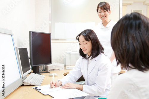 Quadro su tela 診察する産婦人科医