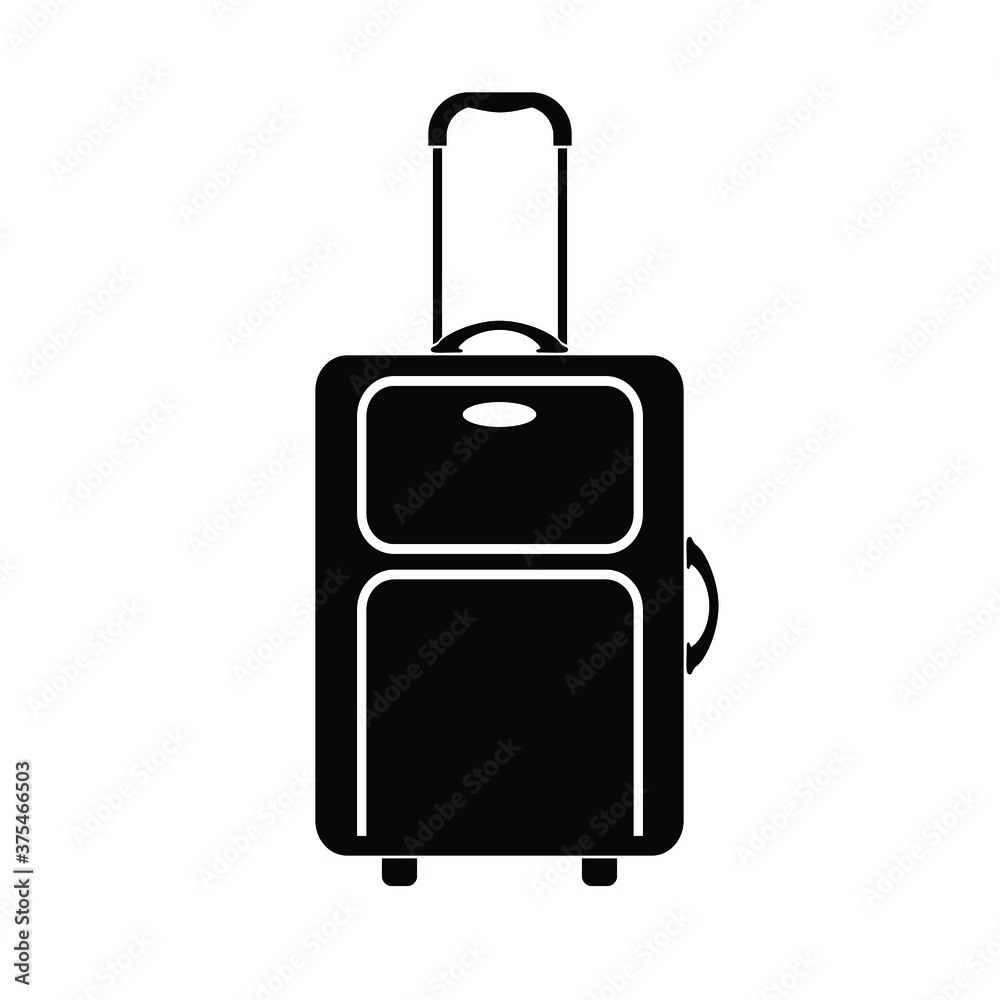 Suitcase with luggage, vector illustration Suitcase with luggage, vector illustration