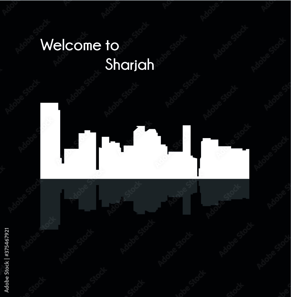 Naklejka premium Sharjah, United Arab Emirates