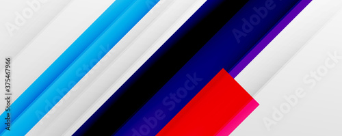 Free Download Geometric abstract backgrounds with shadow lines, modern forms, rectangles, squares and fluid gradients. Bright colorful stripes cool backdrops - GFXLoad