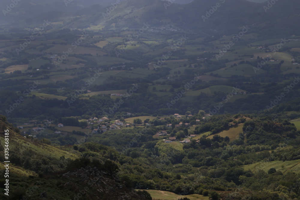 View of the mountains of the Basque Country