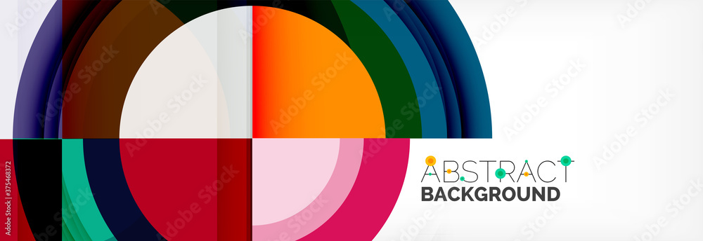 Round shapes, triangles and circles. Modern abstract background Round shapes, triangles and circles. Modern abstract background
