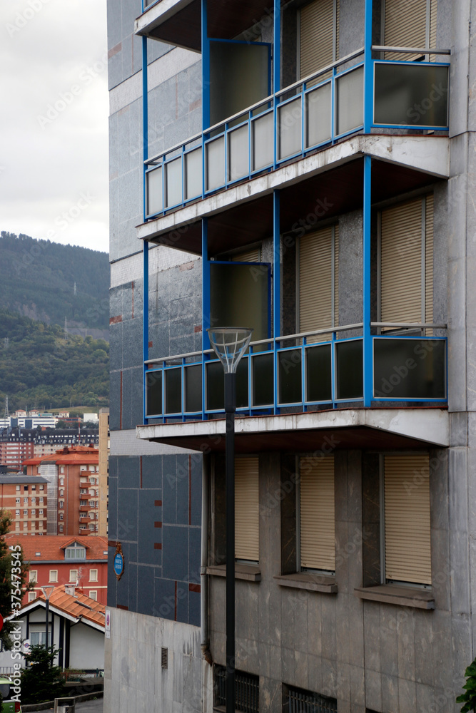 Urban view in the city of Bilbao