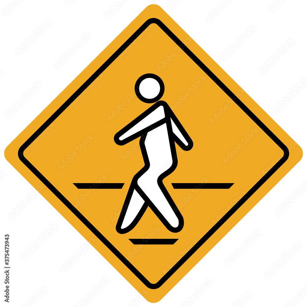 No walk icon access for pedestrians prohibition sign No walk icon access for pedestrians prohibition sign