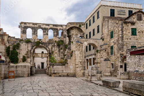 Silver gate, east entrance of the Diocletian s Palace in Split, Croatia