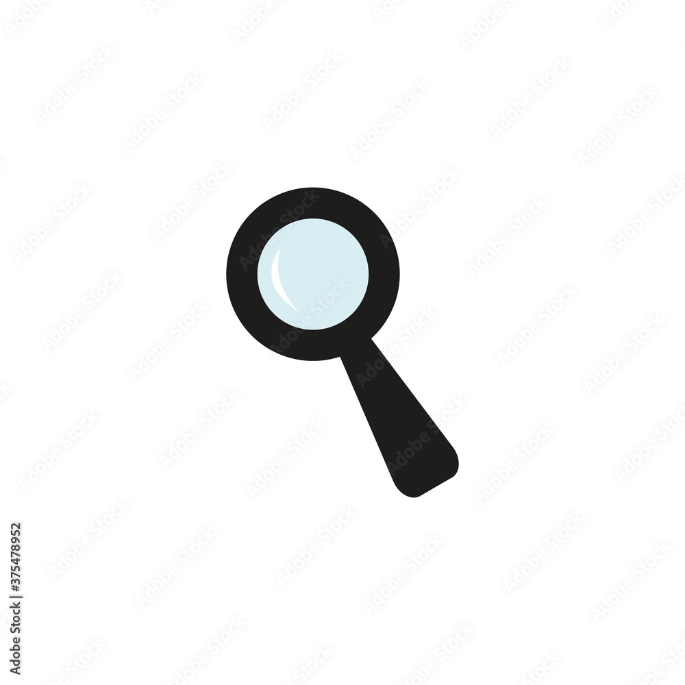 loupe, lupe, search, zoom tool, black simple icon on white loupe, lupe, search, zoom tool, black simple icon on white