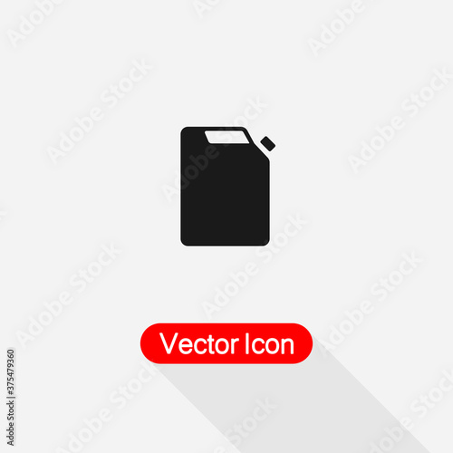 Petrol Station Icon, Fuel Station Icon Bio Fuel Canister Icon, Canister Icon, Container and Jerrican, Jug, Gas Symbol Vector Illustration Eps10