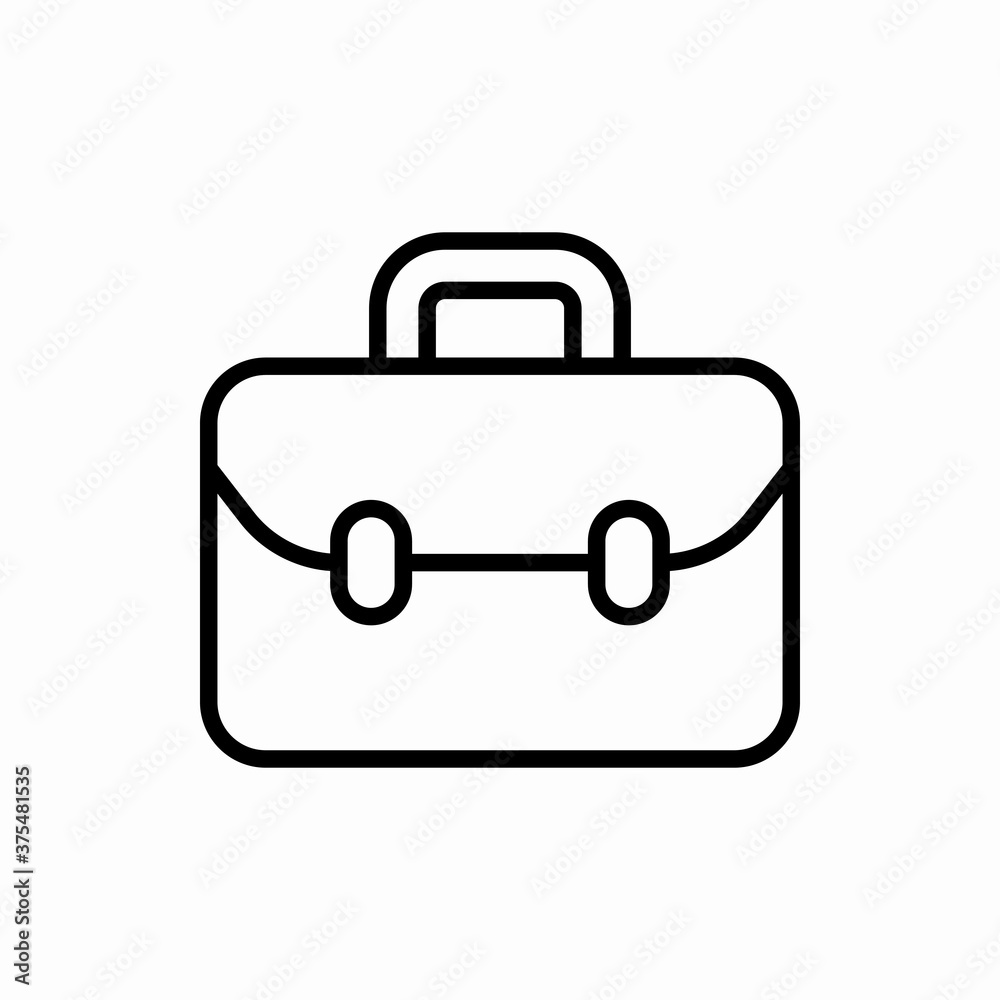 Outline suitcase icon.Suitcase vector illustration. Symbol for web and mobile Outline suitcase icon.Suitcase vector illustration. Symbol for web and mobile