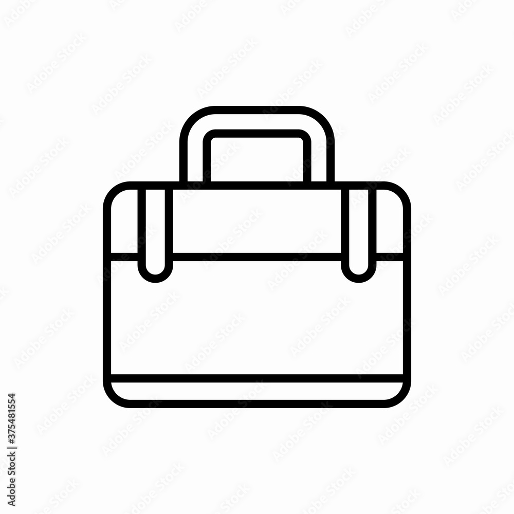 Outline suitcase icon.Suitcase vector illustration. Symbol for web and mobile