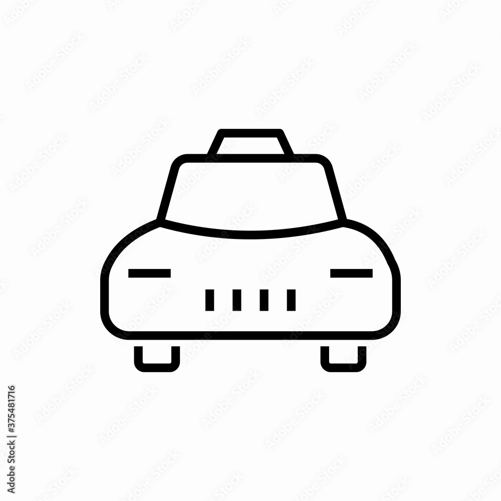 Outline taxi icon.Taxi vector illustration. Symbol for web and mobile Outline taxi icon.Taxi vector illustration. Symbol for web and mobile