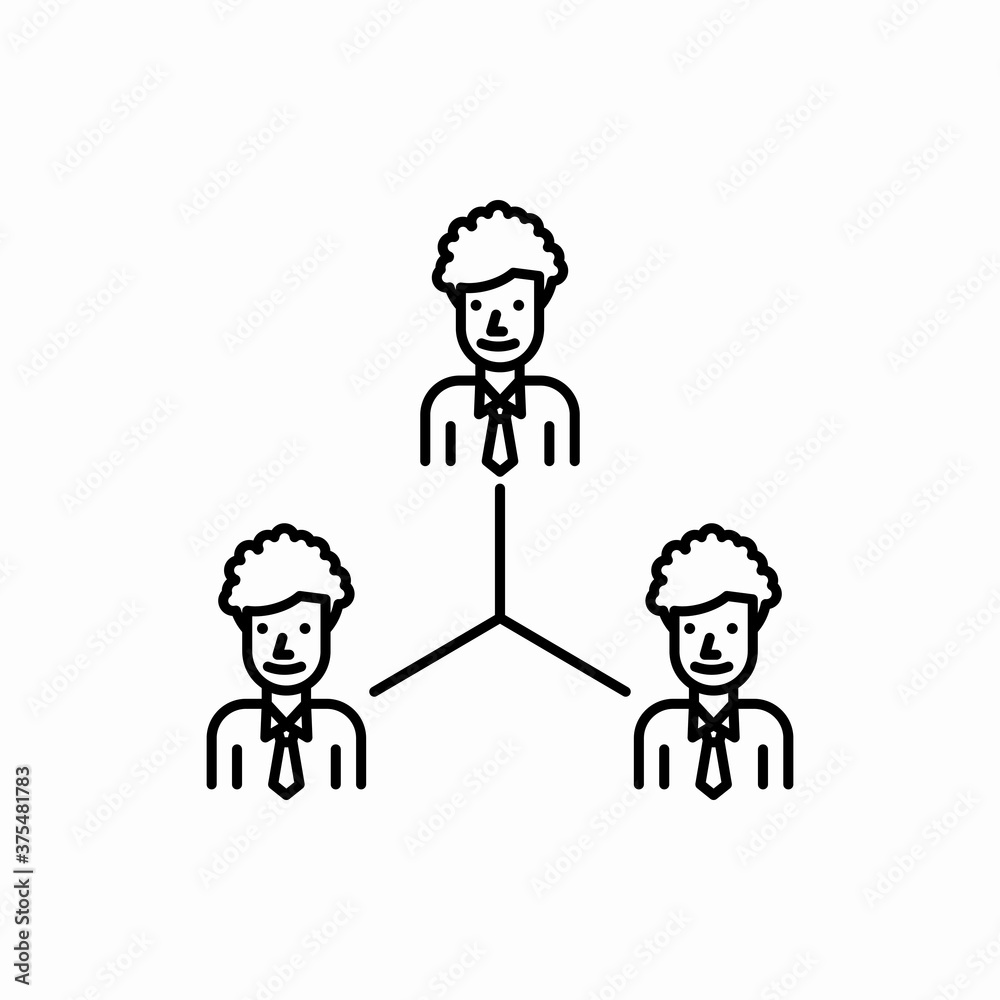 Outline teamwork icon.Teamwork vector illustration. Symbol for web and mobile Outline teamwork icon.Teamwork vector illustration. Symbol for web and mobile