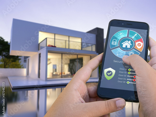 Luxurious modern smart house