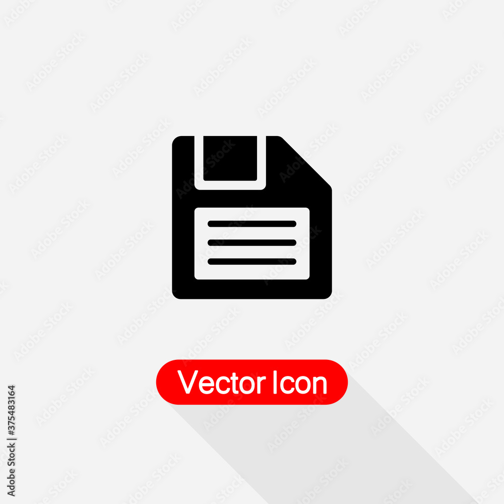 Diskette Icon, Save Symbol Vector Illustration Eps10 Diskette Icon, Save Symbol Vector Illustration Eps10