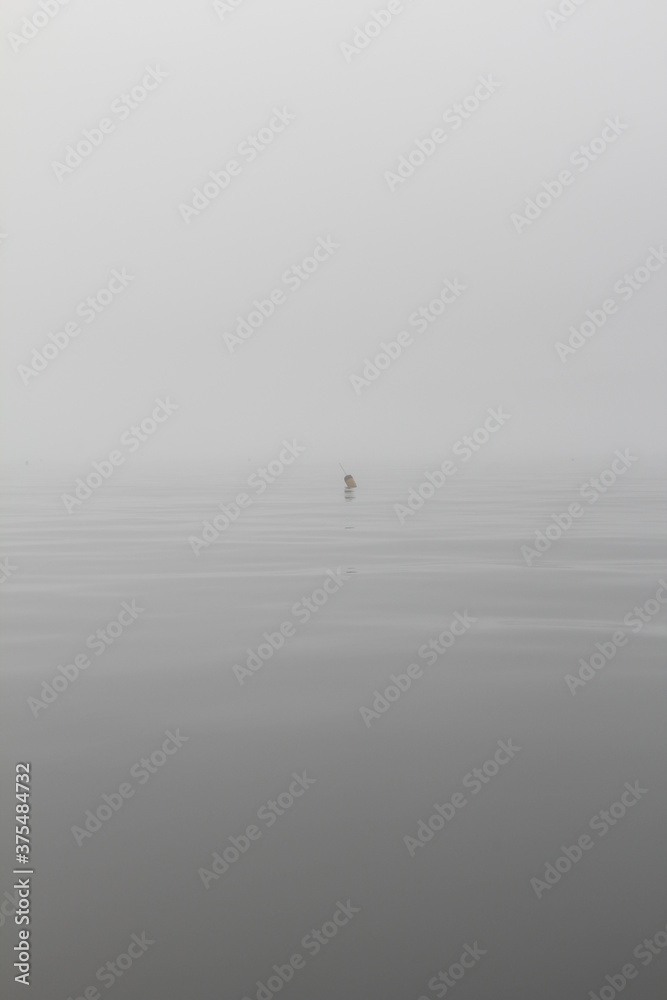 gray water buoy waves ocean water