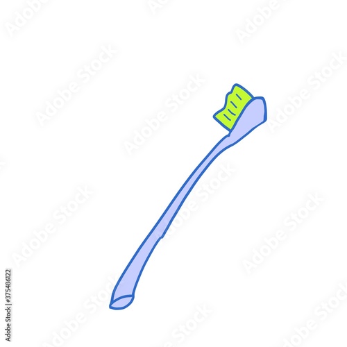 toothbrush with toothpaste