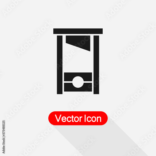 Guillotine Icon Vector Illustration Eps10